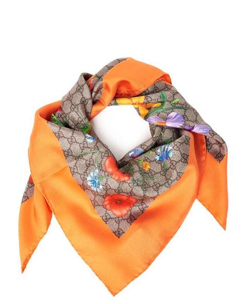 gucci vintage scarf oranges